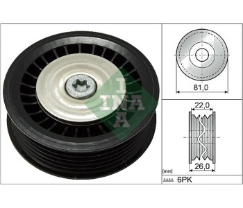 Паразитна/ водеща ролка, пистов ремък INA 532 0678 10 за RENAULT GRAND SCENIC II (JM0/1_) от 2004 до 2009