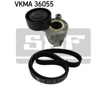 Комплект пистов ремък SKF VKMA 36055 за NISSAN NOTE (E11, NE11) от 2006 до 2012