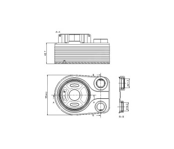 Маслен радиатор, двигателно масло P.R.C за DACIA LOGAN I (FS) товарен от 2009 до 2012