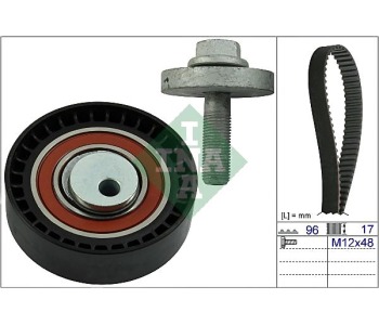 Комплект ангренажен ремък INA 530 0604 10 за DACIA LOGAN I (LS) седан от 2004 до 2012