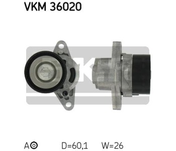 Обтящна ролка, пистов ремък SKF VKM 36020 за DACIA LOGAN I MCV (KS) комби от 2007 до 2013
