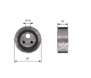 Обтяжна ролка, ангренаж GATES T41155 за DACIA SOLENZA (B41) от 2003