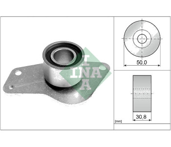 Паразитна/ водеща ролка, зъбен ремък INA 532 0238 10 за RENAULT RAPID (F40_, G40_) товарен от 1985 до 2001