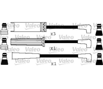 Комплект запалителни кабели VALEO за DAEWOO NEXIA (KLETN) от 1995 до 1997