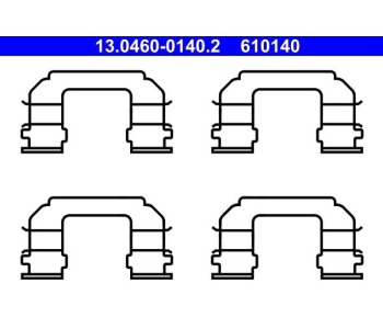 Комплект принадлежности дискови накладки ATE за CHEVROLET REZZO от 2005