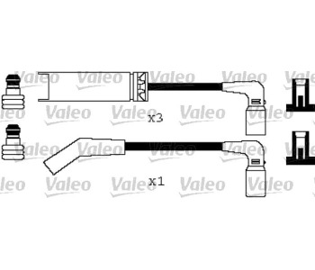 Комплект запалителни кабели VALEO за DAEWOO KALOS (KLAS) от 2002