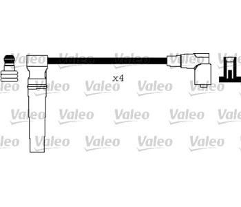 Комплект запалителни кабели VALEO за CHEVROLET CRUZE (J300) от 2009 до 2015