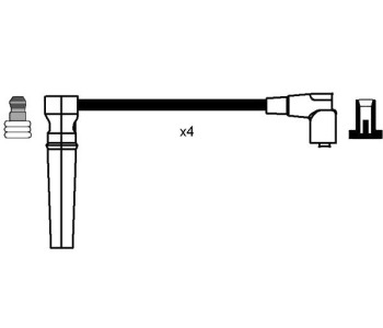 Комплект запалителни кабели NGK за CHEVROLET AVEO (T250, T255) хечбек от 2007