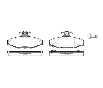 Комплект спирачни накладки ROADHOUSE за DAEWOO KORANDO Cabrio (KJ) от 1999