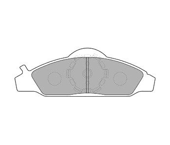 Комплект спирачни накладки DELPHI за DAEWOO KORANDO Cabrio (KJ) от 1999