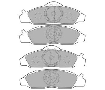 Комплект спирачни накладки DELPHI за DAEWOO KORANDO (KJ) от 1999 до 2007