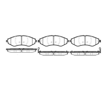 Комплект спирачни накладки ROADHOUSE за CHEVROLET LACETTI (J200) хечбек от 2003 до 2009