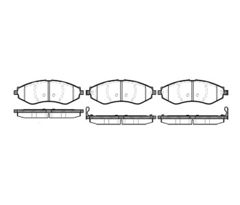 Комплект спирачни накладки ROADHOUSE за DAEWOO NUBIRA (KLAJ) от 1997 до 2003