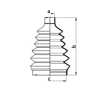 Комплект маншон, полуоска NIPPARTS за DAEWOO NUBIRA (KLAJ) от 1997 до 2003