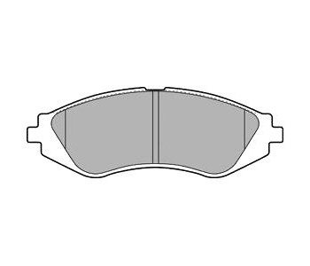 Комплект спирачни накладки DELPHI за CHEVROLET LACETTI (J200) хечбек от 2003 до 2009