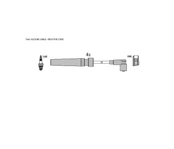 Комплект запалителни кабели STARLINE за CHEVROLET LACETTI (J200) хечбек от 2003 до 2009