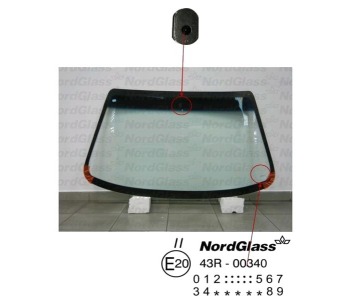 Челно стъкло NordGlass за DAEWOO LANOS (KLAT) от 1997 до 2004