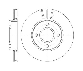 Спирачен диск вентилиран Ø260mm за FORD ESCORT CLASSIC (AAL, ABL) от 1998 до 2000