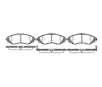 Комплект спирачни накладки ROADHOUSE за DAEWOO LEGANZA (KLAV) от 1997 до 2004