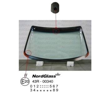 Челно стъкло NordGlass за DAEWOO LEGANZA (KLAV) от 1997 до 2004