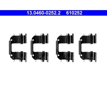 Комплект принадлежности дискови накладки ATE за CHEVROLET MATIZ (M200, M250) от 2005 до 2009