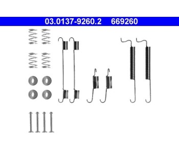 Комплект принадлежности, спирани челюсти ATE за CHEVROLET MATIZ (M200, M250) от 2005 до 2009