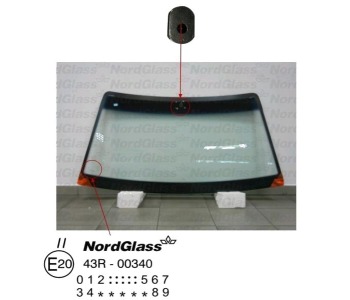 Челно стъкло NordGlass за DAEWOO NEXIA (KLETN) от 1995 до 1997