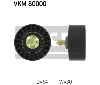 Паразитна/ водеща ролка, зъбен ремък SKF VKM 80000 за CHEVROLET AVEO (T250, T255) седан от 2005