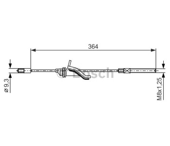 Жило ръчна спирачка BOSCH за FORD C-MAX II ван от 2010