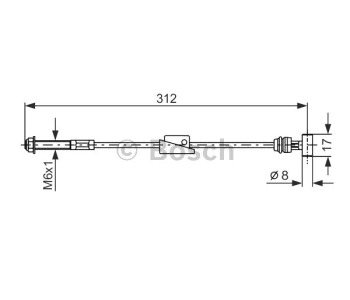 Жило ръчна спирачка BOSCH за FORD KA (RB) от 1996 до 2008