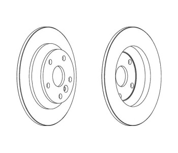 Спирачен диск плътен Ø302mm FERODO за FORD GALAXY (WA6) от 2006 до 2015