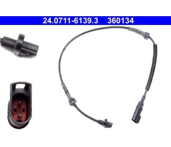Датчик, обороти на колелото ATE за FORD TRANSIT CONNECT (P65, P70, P80) товарен от 2002 до 2013