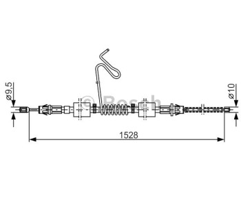 Жило ръчна спирачка BOSCH за FORD TRANSIT (FA) товарен от 2000 до 2006