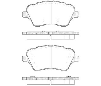 Комплект спирачни накладки ROADHOUSE за FORD B-MAX ван от 2012