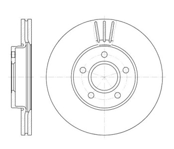 Спирачен диск вентилиран Ø278mm за FORD FOCUS II (DA, HCP) от 2004 до 2012