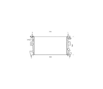 Воден радиатор P.R.C за FORD GRAND C-MAX (DXA/CB7, DXA/CEU) от 2010