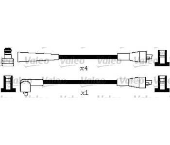 Комплект запалителни кабели VALEO за FORD SIERRA (GBC) хечбек от 1982 до 1987