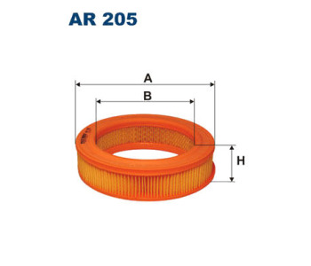 Въздушен филтър FILTRON AR 205 за FORD ESCORT III (AWA) комби от 1980 до 1985