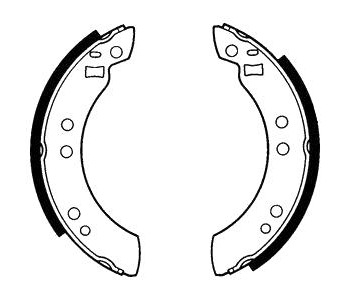 Комплект спирачни челюсти DELPHI за VOLVO 340-360 (343, 345) от 1976 до 1991