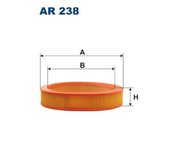 Въздушен филтър FILTRON AR 238 за FORD SIERRA (BNG) комби от 1987 до 1993