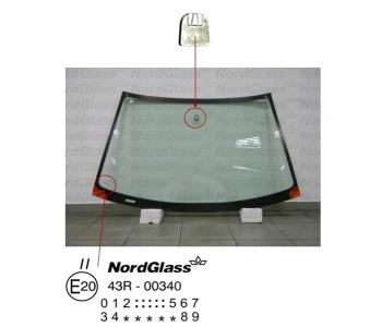 Челно стъкло NordGlass за FORD COUGAR (EC) от 1998 до 2001