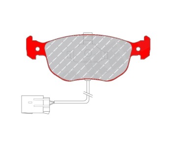 Комплект спирачни накладки FERODO DS PERFORMANCE за FORD SCORPIO I (GAE, GGE) хечбек от 1985 до 1994