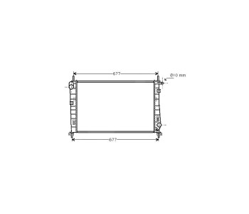 Воден радиатор P.R.C за FORD MONDEO I (GBP) лифтбек от 1993 до 1996