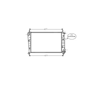 Воден радиатор TOP QUALITY за FORD MONDEO II (BFP) седан от 1996 до 2000