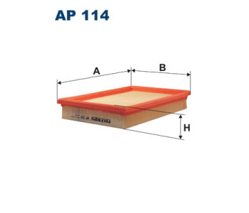 Въздушен филтър FILTRON AP 114 за HYUNDAI ACCENT II (LC) хечбек от 1999 до 2005