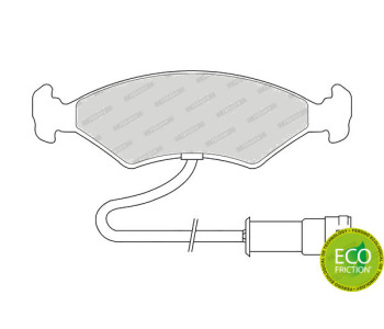 Комплект спирачни накладки FERODO PREMIER за FORD SIERRA (BNC) комби от 1982 до 1986