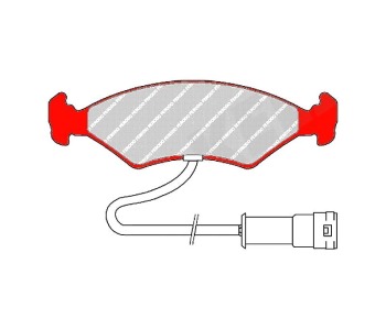 Комплект спирачни накладки FERODO DS PERFORMANCE за FORD FIESTA III (GFJ) от 1989 до 1997