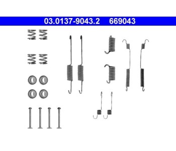 Комплект принадлежности, спирани челюсти ATE за FORD ESCORT IV (GAF, AWF, ABFT) от 1985 до 1990