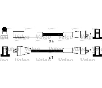 Комплект запалителни кабели VALEO за FORD FIESTA II (FVD) ван от 1983 до 1995