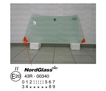Челно стъкло NordGlass за FORD ESCORT III (AVA) товарен от 1981 до 1986